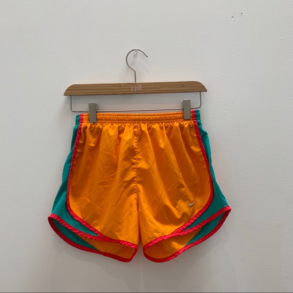 Orange Nike Running Shorts